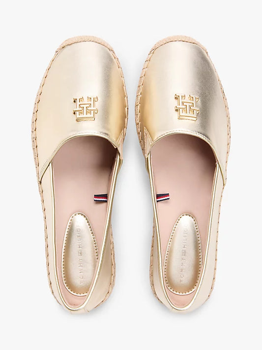 Monogram Metallic Leather Espadrilles