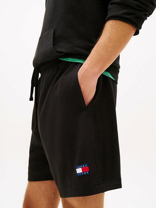 Logo Waffle Knit Sweat Shorts
