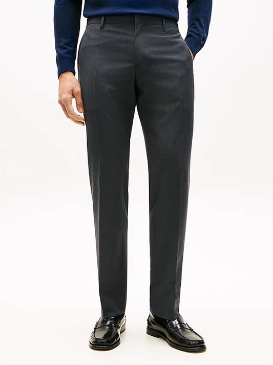 Textured Wool Blend Suit