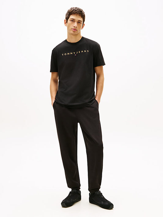 Linear Logo Embroidery Jersey T-Shirt