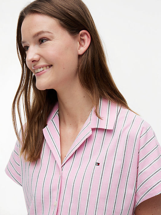 Relaxed Fit Poplin Short Sleeve Shirt