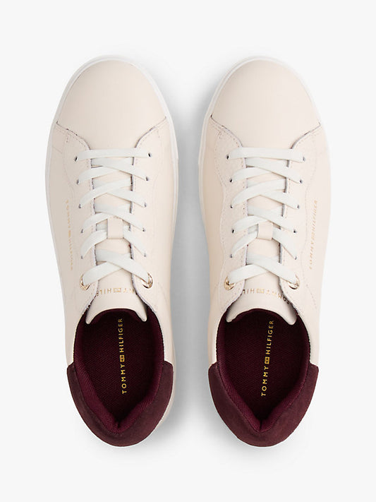 Leather Cupsole Platform Trainers