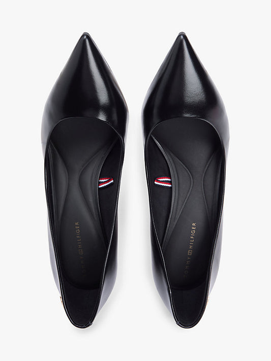 Leather Pointed Toe Stiletto Heels