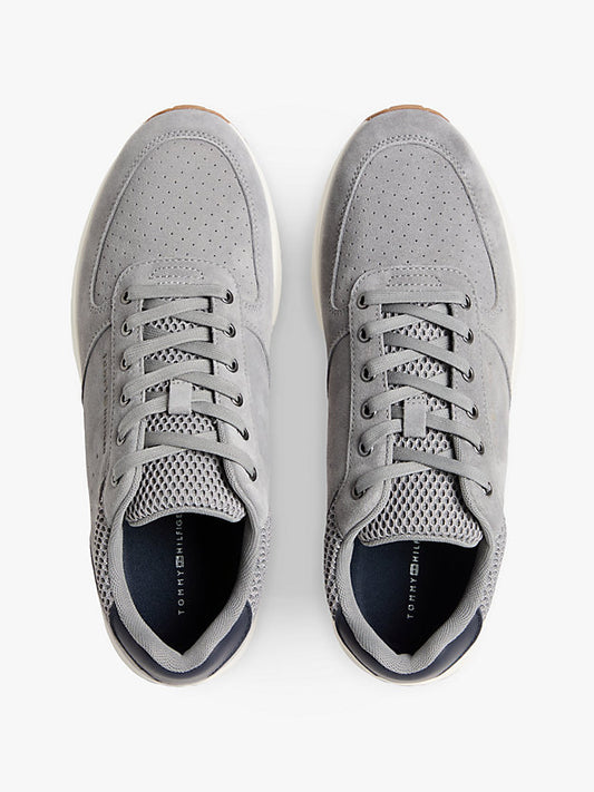 Suede Mixed Texture Fine Cleat Trainers