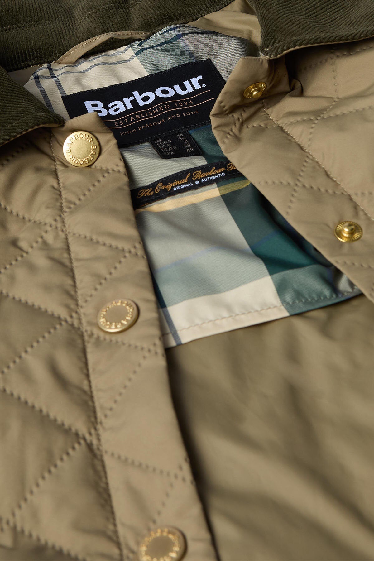 Anise Quilted Jacket - DUSKY GREEN/ANCIENT