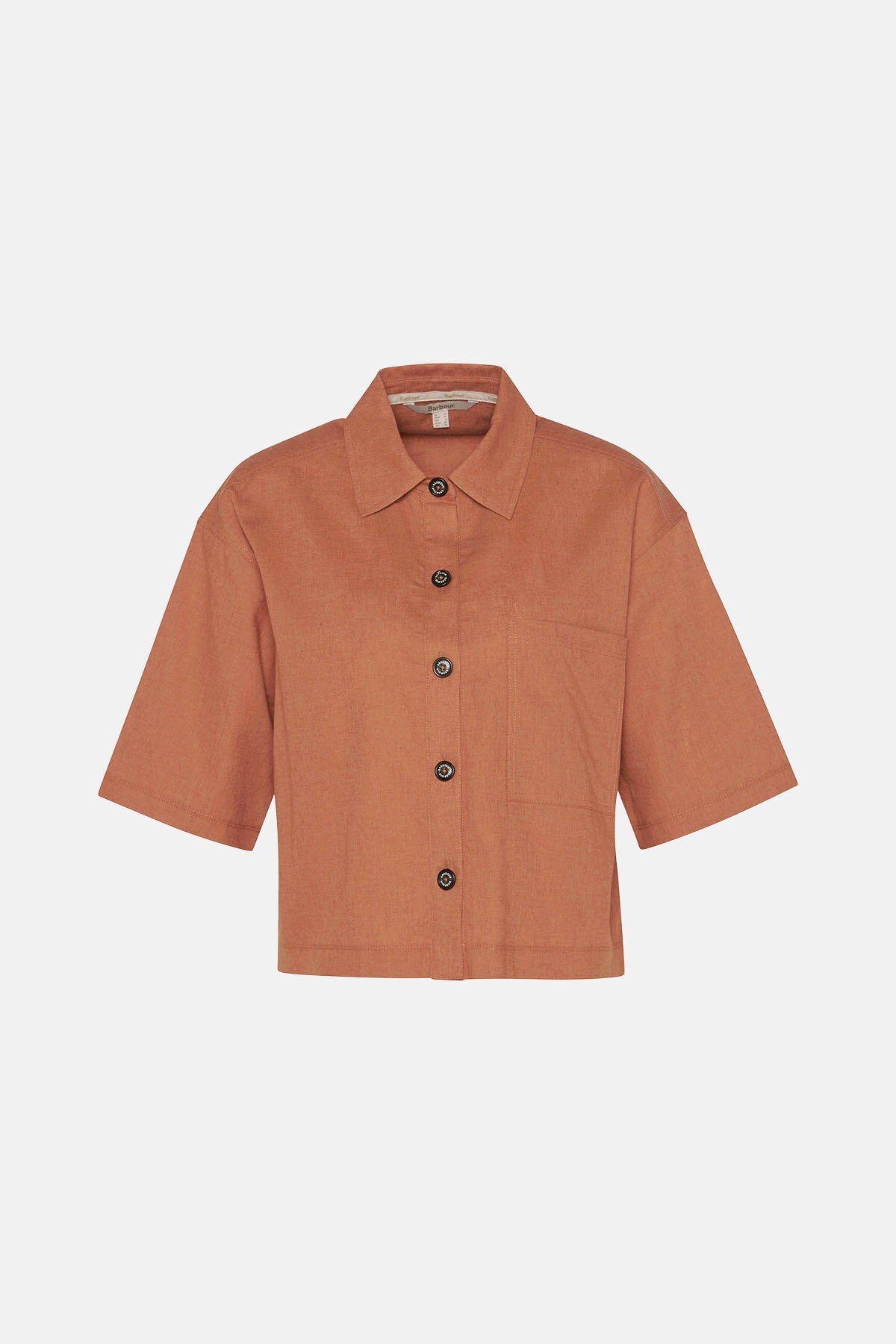 Cary Boxy Short-Sleeved Shirt - BRAN