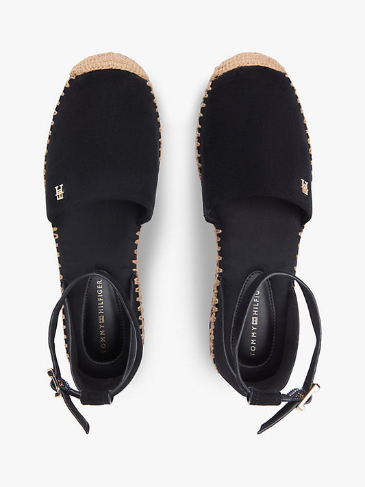 Suede Ankle Strap Platform Espadrilles