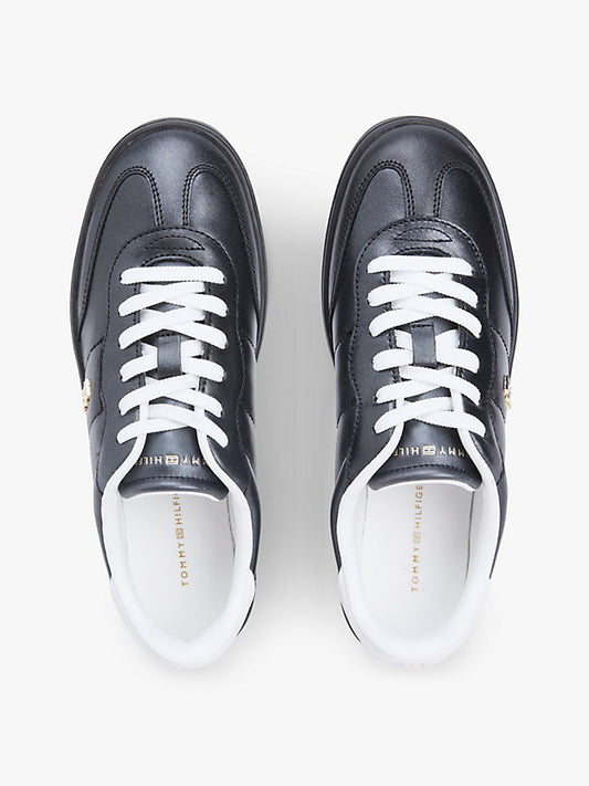 Monogram Metallic Trainers WiLeather