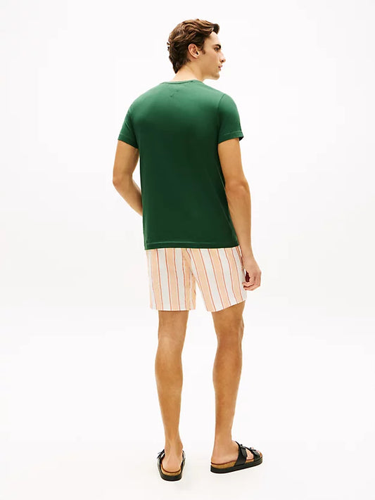 Flag Embroidery Slim Jersey T-Shirt