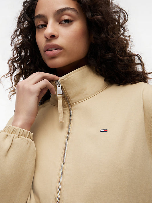 Peached Canvas Zip-Thru Jacket