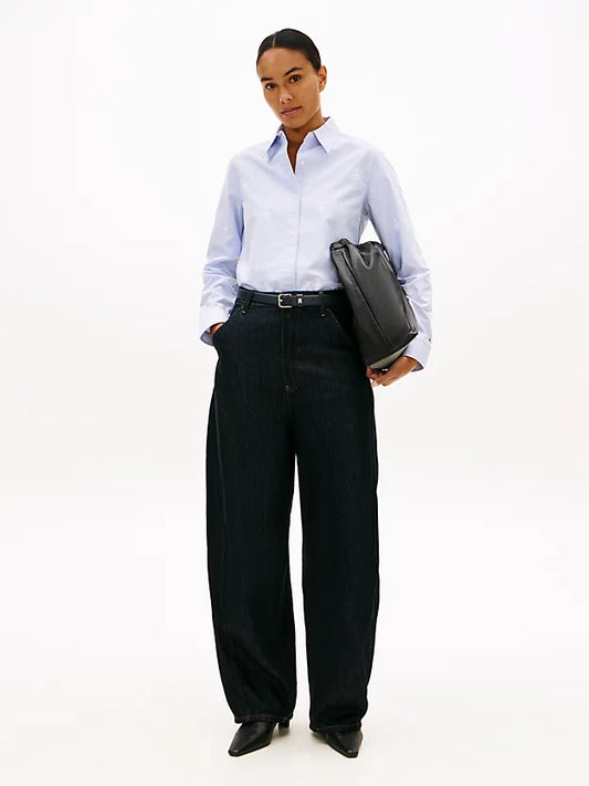 Relaxed Fit Crest Embroidery Oxford Shirt