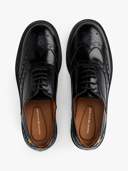 Leather Brogue Oxford Shoes