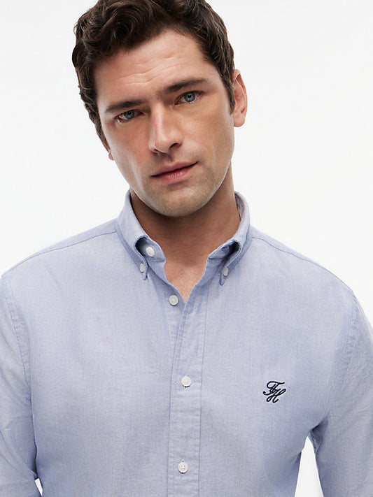 Heritage Regular Fit Logo Embroidery Oxford Shirt