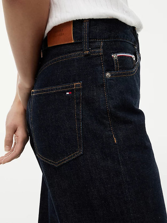 Selvedge Mid Rise Loose Straight Leg Jeans