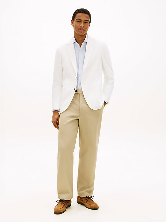 Regular Fit Twill Single Breasted Blazer