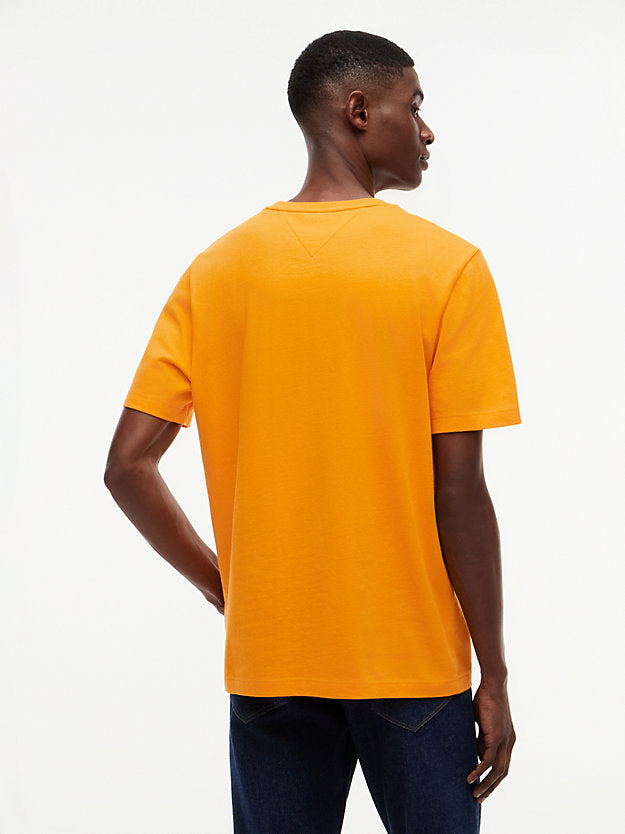 Flag Embroidery Jersey Crew Neck T-Shirt