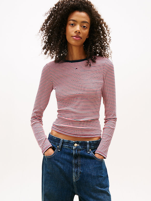 Slim Ribbed Long Sleeve T-Shirt
