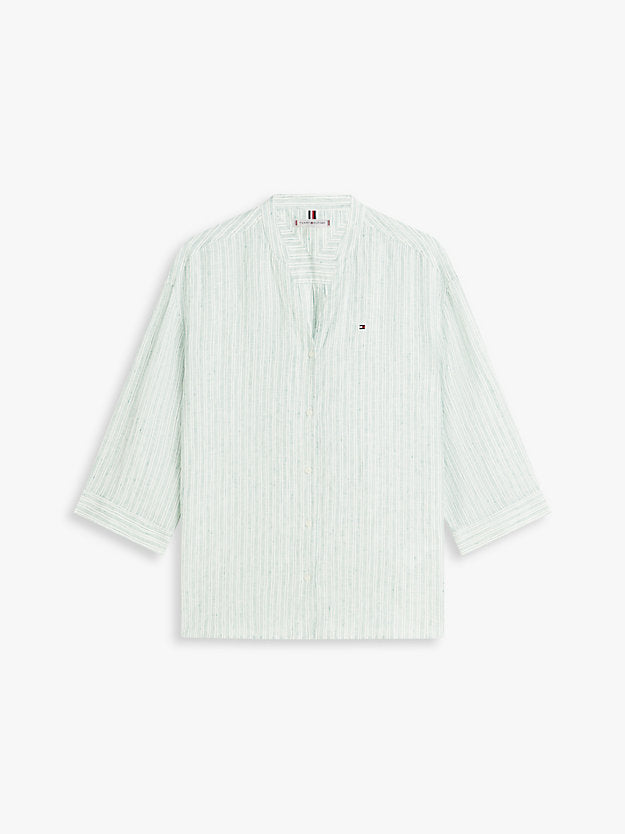 Relaxed Fit Pure Linen Half Sleeve Shirt