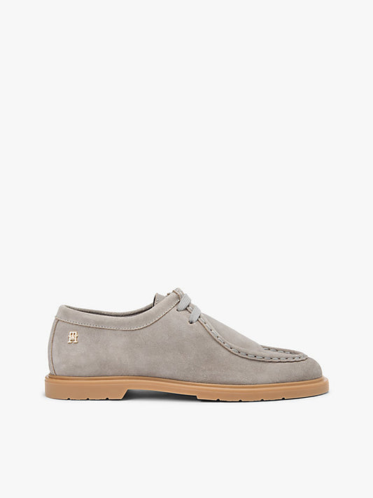 Monogram Suede Moc Toe Loafers