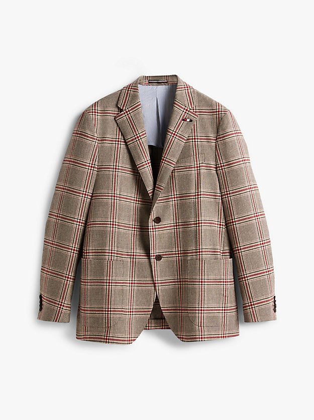 Regular Fit Check Single Breasted Blazer