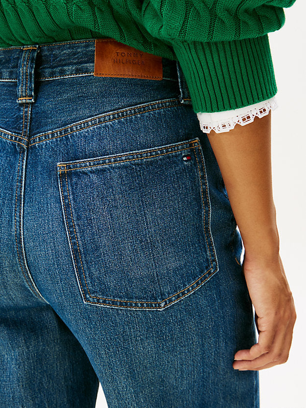 Mid Rise Tapered Barrel Leg Jeans