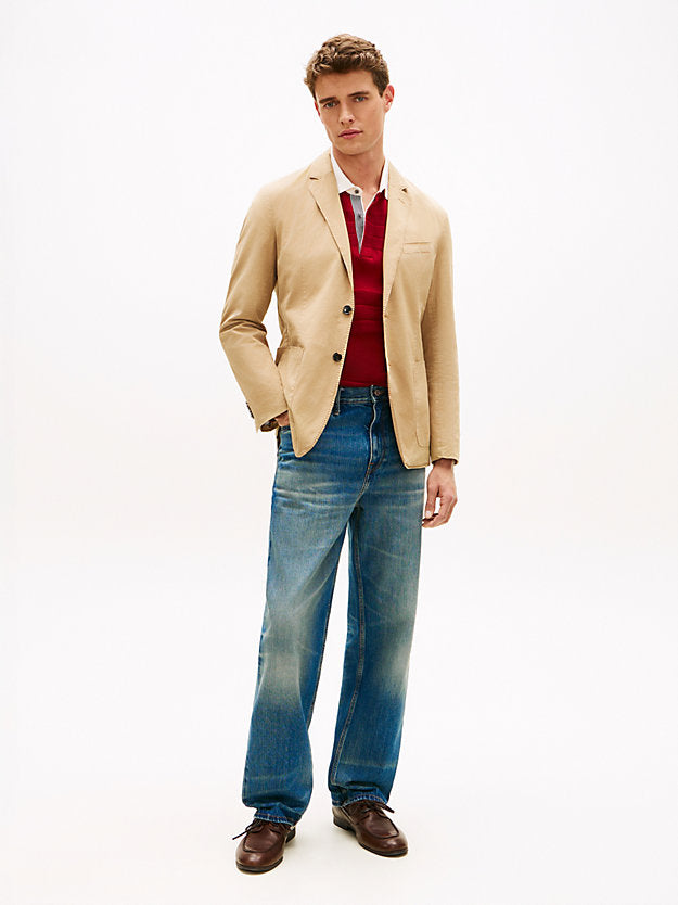 New York Label Washed Regular Fit Blazer