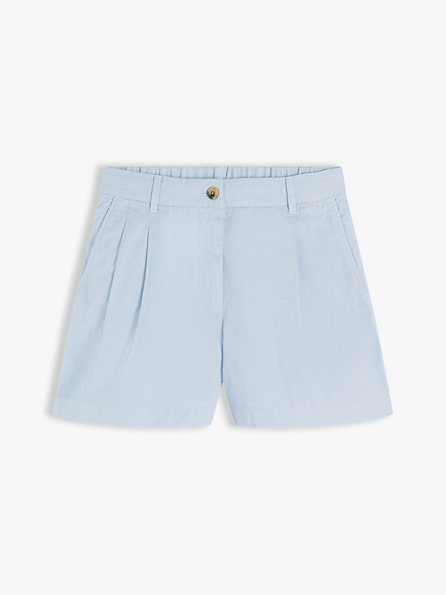Washed Flared Chino Shorts