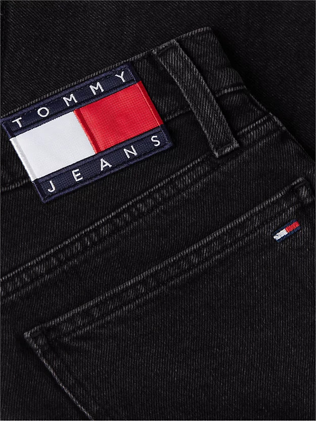 Regular Black Denim Shorts