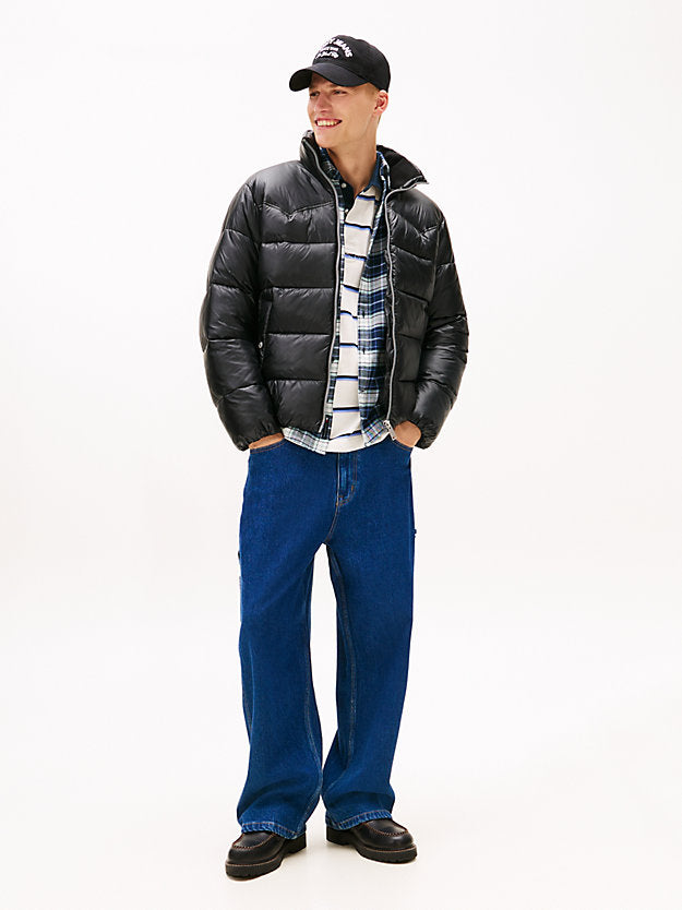 Water Repellent Twill Relaxed Puffer Jacket