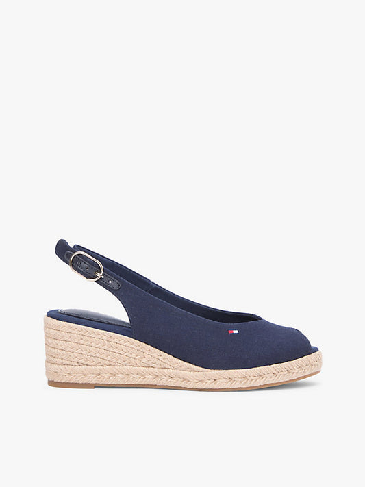 Hemp Slingback Wedge Espadrilles