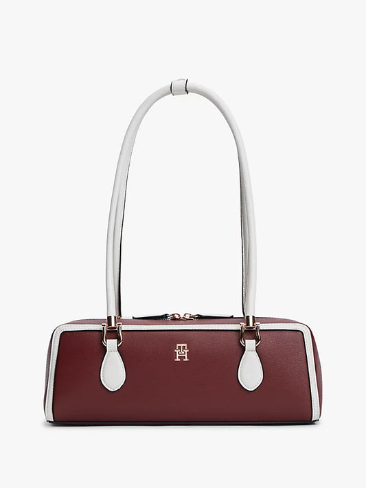 Colour-Blocked Rectangular Shoulder Bag