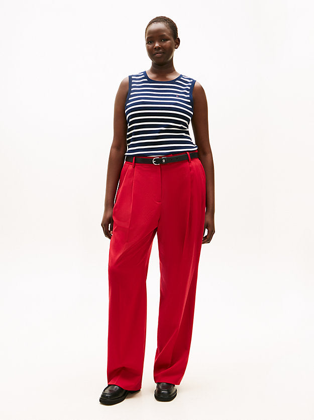 Curve Timeless Wool Blend Straight Leg Trousers