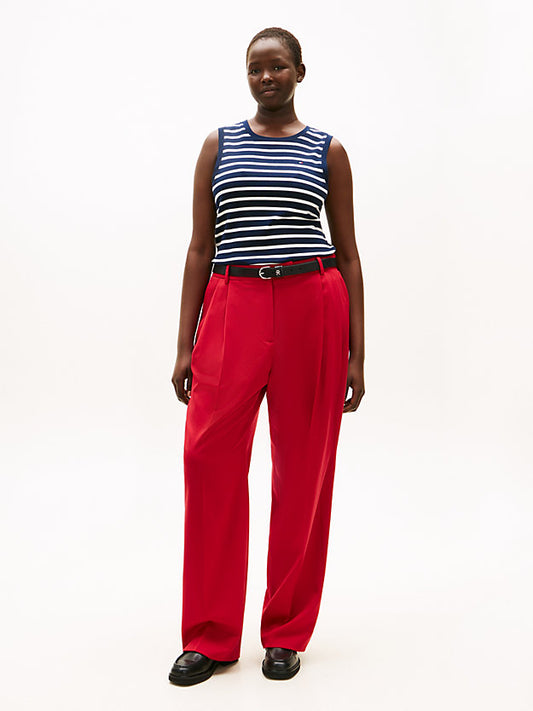Curve Timeless Wool Blend Straight Leg Trousers