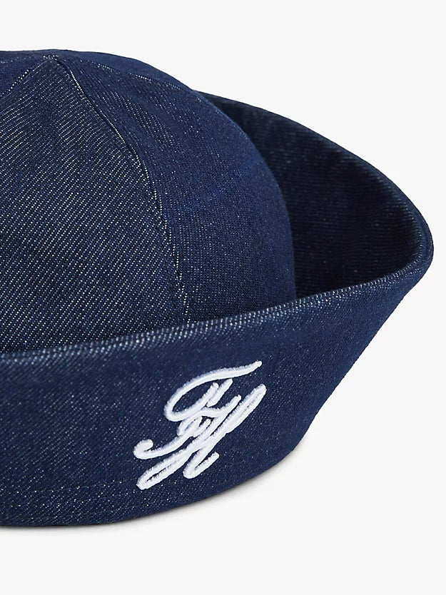 Logo Embroidery Nautical Denim Hat