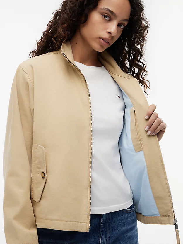 Peached Canvas Zip-Thru Jacket