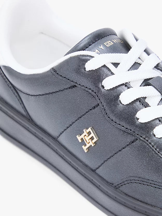 Monogram Metallic Trainers WiLeather