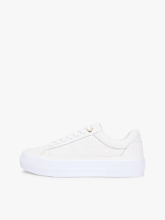 Monogram Quilted Leather Platform Trainers