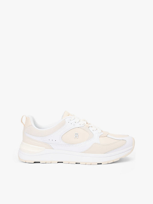 Monogram Leather Mixed Texture Trainers