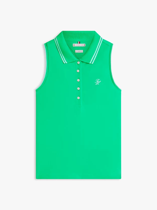 1985 Slim Fit Pique Sleeveless Polo Shirt