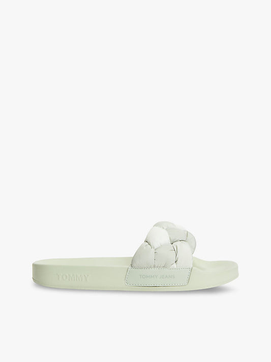Embossed Braided Strap Slides