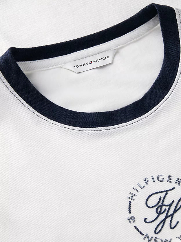 Logo Embroidery Ringer T-Shirt