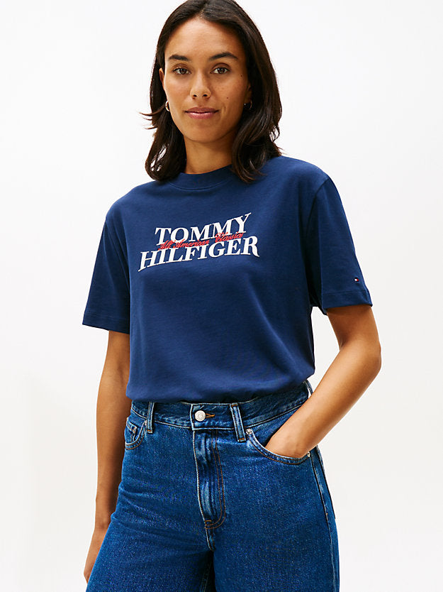 Classic Flock Logo Relaxed T-Shirt