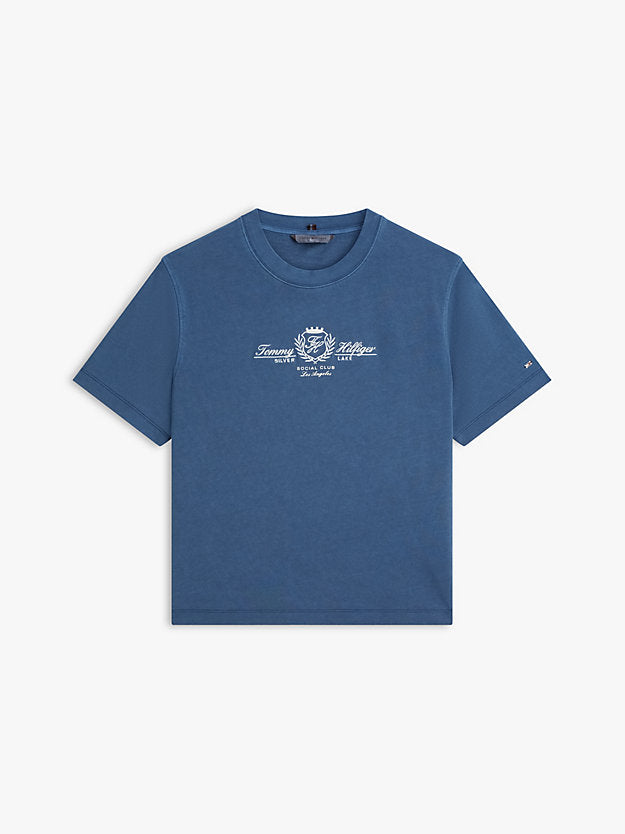Crest Logo Embroidery Relaxed T-Shirt