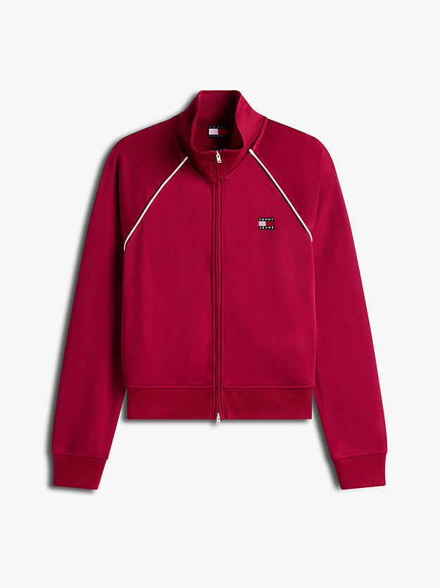 Badge Interlock Knit Track Jacket