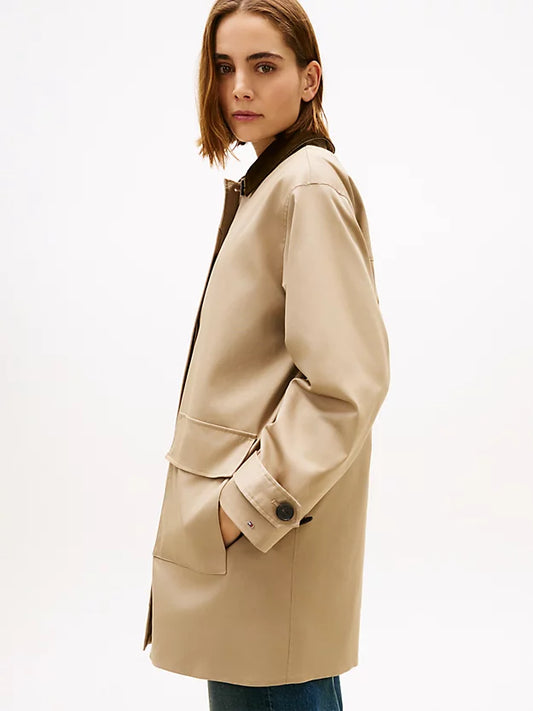 Water Repellent Twill 2-In-1 Coat