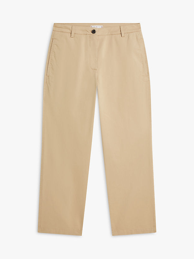 Washed Slim Straight Leg Chinos