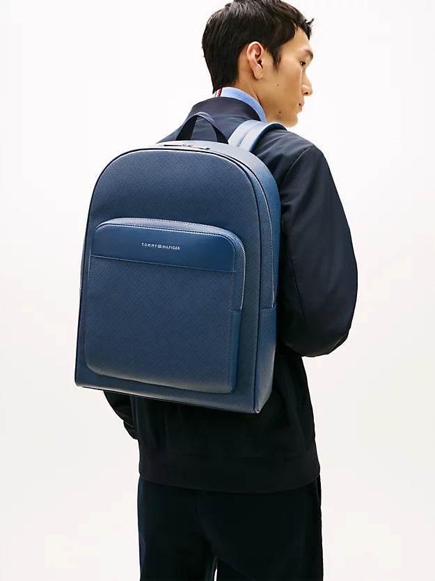 Mixed Texture Dome Backpack