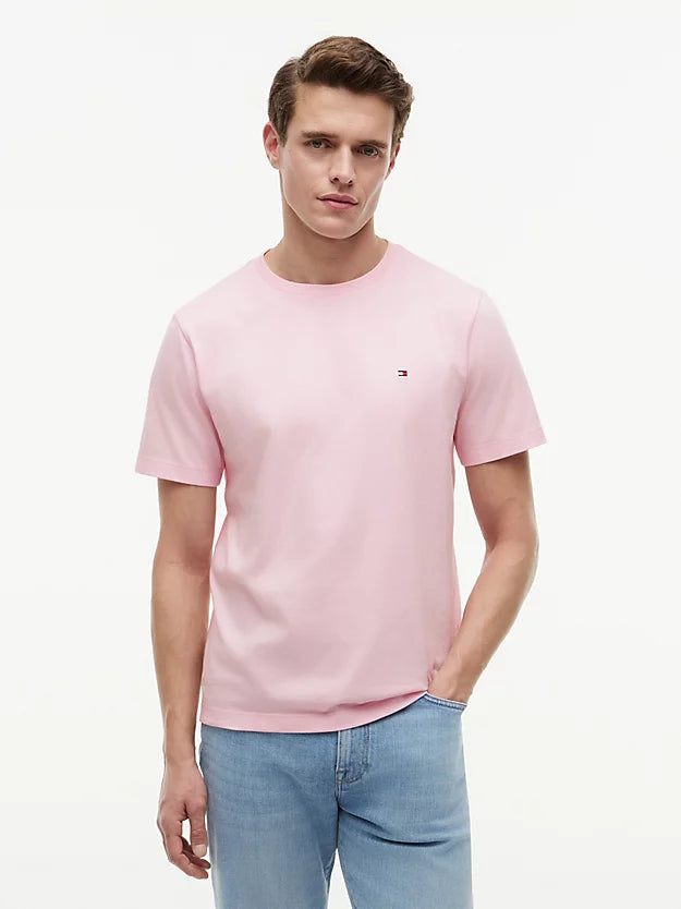 Flag Embroidery Jersey Crew Neck T-Shirt