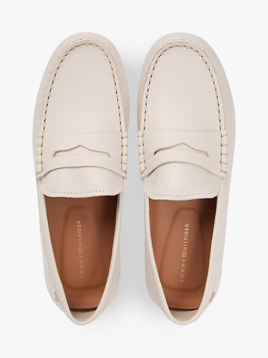 Leather Enamel Flag Driver Shoes