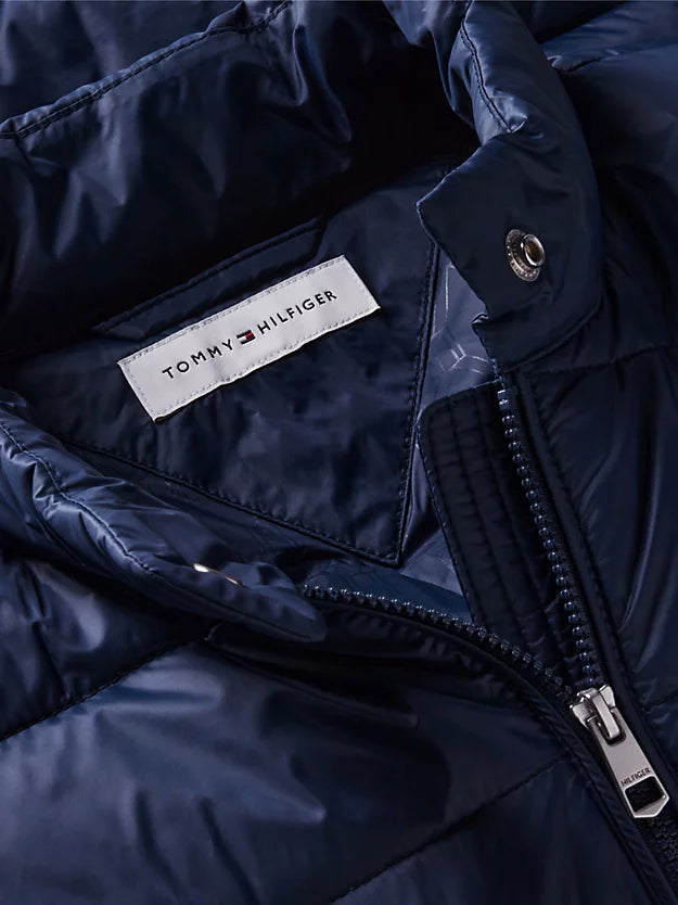 Mixed Texture Slim Lightweight Down Jacket